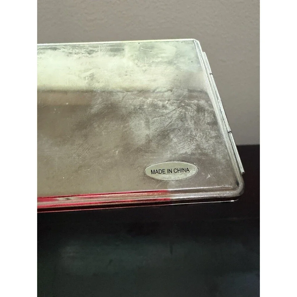 Women’s Vintage Metal Photo Or Card Holder For Wallet
